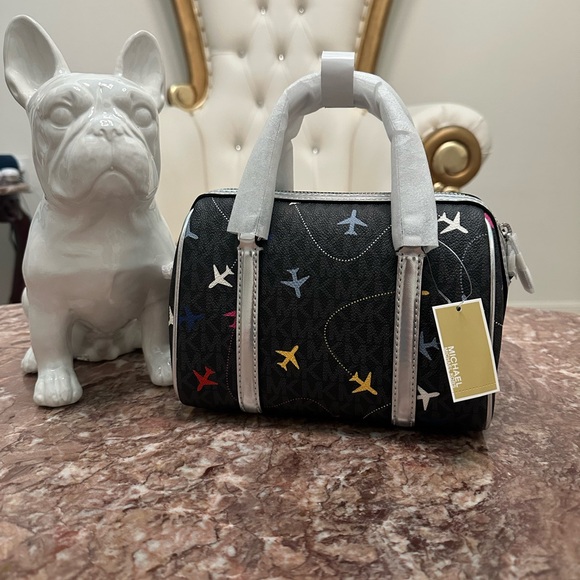 MICHAEL Michael Kors Black Crossbody Bag with Multicolor Accents - Picture 3 of 7